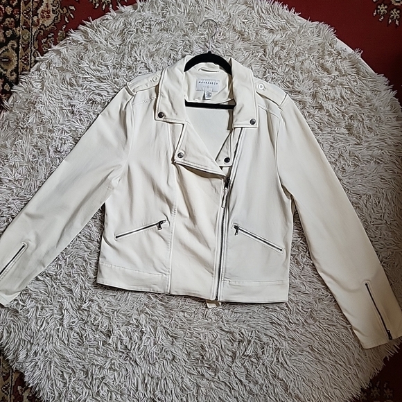 Marrakech Motorcycle Jacket Moto Cream - XL Extra Large. MSRP $158 - Picture 3 of 13